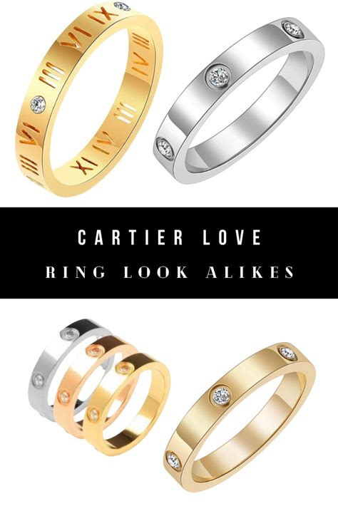 dupes for cartier love ring|cartier look alike ring.